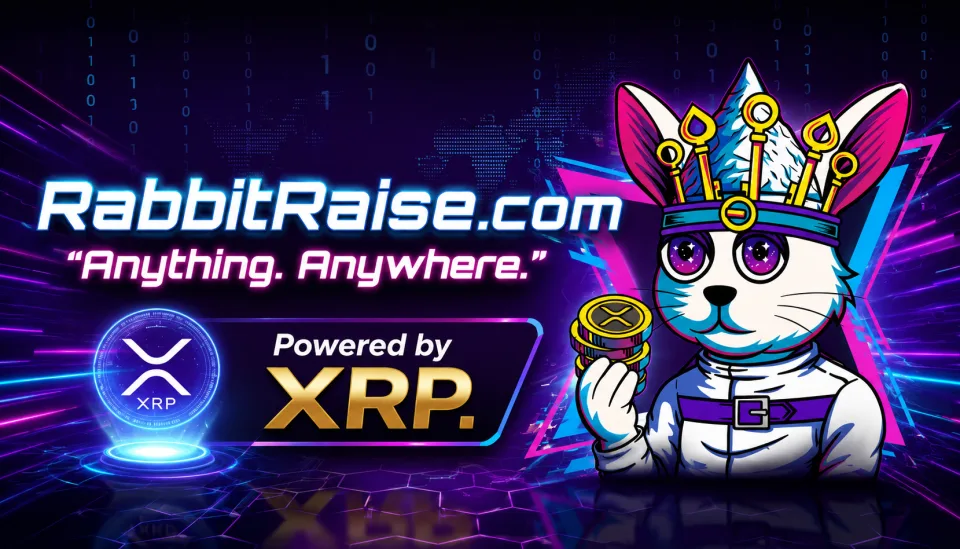 Rabbit Raise XRP crowdfunding social card